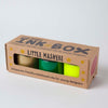 Little Mashers - Eco Fabric Inks - Gold, Green, Neon Yellow