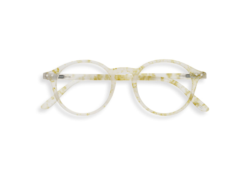#D Reading Glasses - Oily White