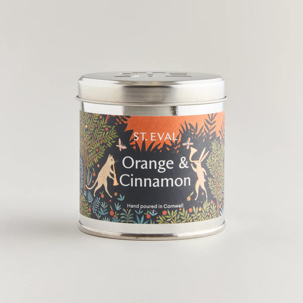 St Eval - Orange & Cinnamon Scented Christmas Tin Candle