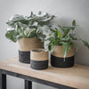 Garden Trading - Striped Jute Plant Pot