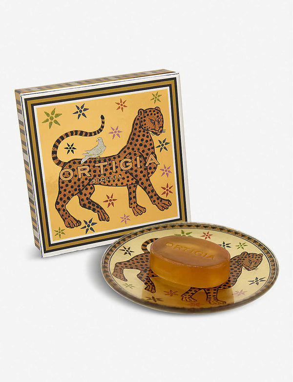Ambra Nera Glass Plate & Soap