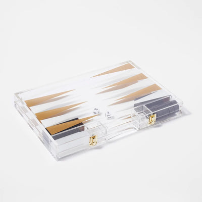 Lucite Backgammon Set - Large