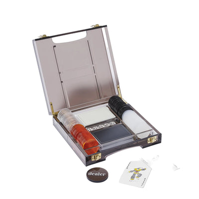 Lucite Poker Set