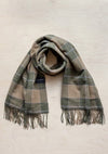 TBCo - Lambswool Blanket Scarf in Moss Glen Check