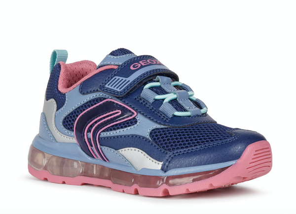 GEOX - J ANDROID G. D - MESH+TUMB.SYN [NAVY/FUCHSIA]