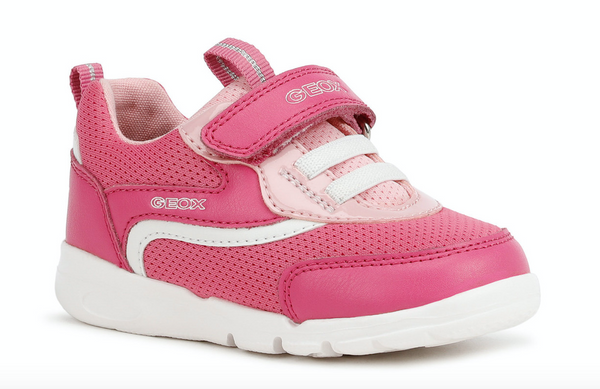 GEOX - B RUNNER G. D - MESH+SYN.LEA [SKY/PINK]