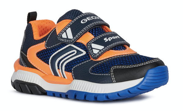 GEOX - J TUONO B. D - MESH+TUMB.SYN [NAVY/ORANGEFLUO]