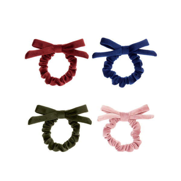 Mimi & Lula -  Winter Velvet Bow Scrunchies