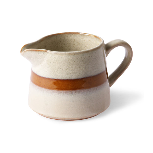 Ceramic 70s creamer  Snow