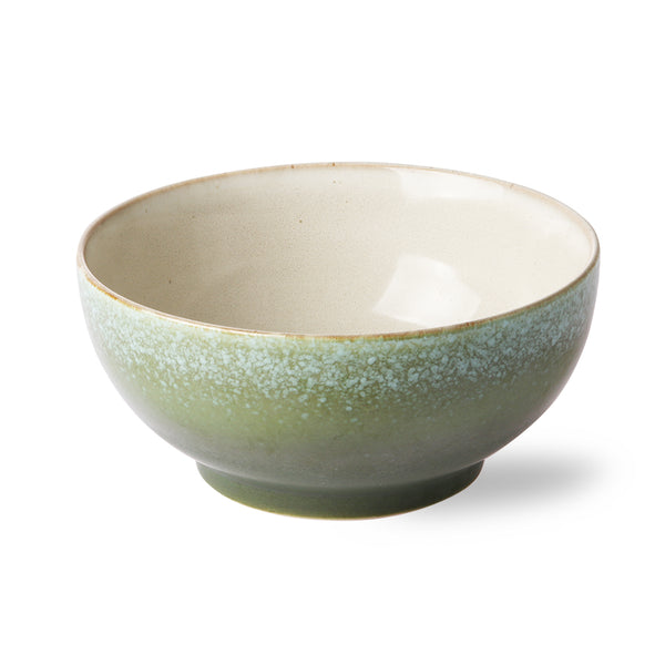 70s Ceramics: salad Bowl m  grass