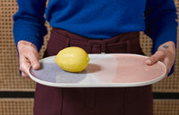 Gallery Ceramics  Oval dinner Plate Pink/lilac