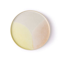 HK LIVING - Gallery ceramics - round side plate - Pink/yellow