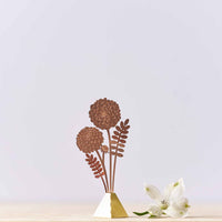 Another Studio - Dahlia Tiny Bouquet - Copper or Brass: Copper (rose gold)