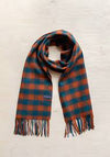 TBCo - Lambswool Oversized Scarf in Teal Gingham