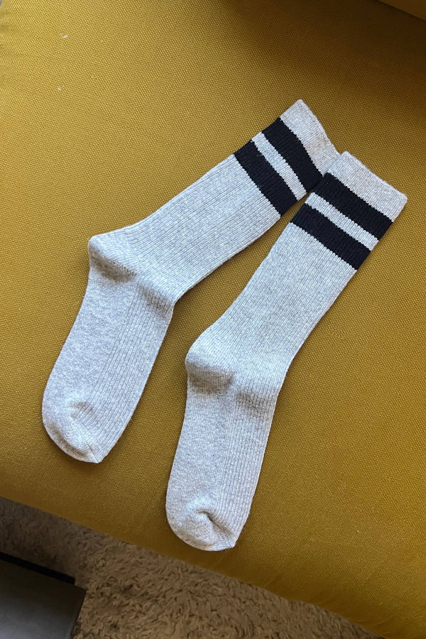 Grandpa Varsity Socks - Light Grey