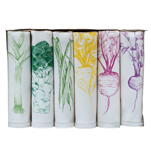 Napkin Gift Set of 6 - Garden Veg