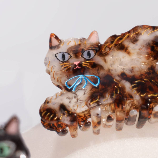 Calico Kitty Claw Clip