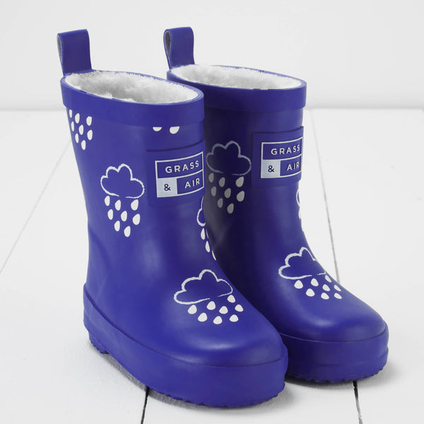 Grass & Air - Colour Changing Wellies - Inky Blue