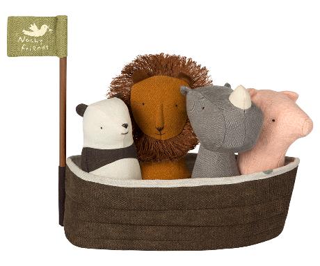 Noah's Ark with Four Rattles