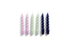 Candle Spiral - 6 pack - Lilac/Mint/Midnight Blue