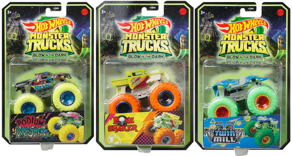 Hot Wheels - Glow in the Dark Monster Trucks - Assorted