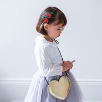 Mimi & Lula -  GOLD HEART BAG - GOLD