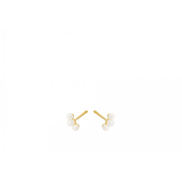 Ocean Pearl Earsticks - Gold Plated