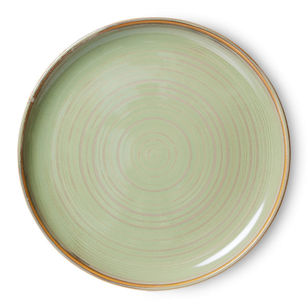 Chef Ceramics: dinner Plate moss green