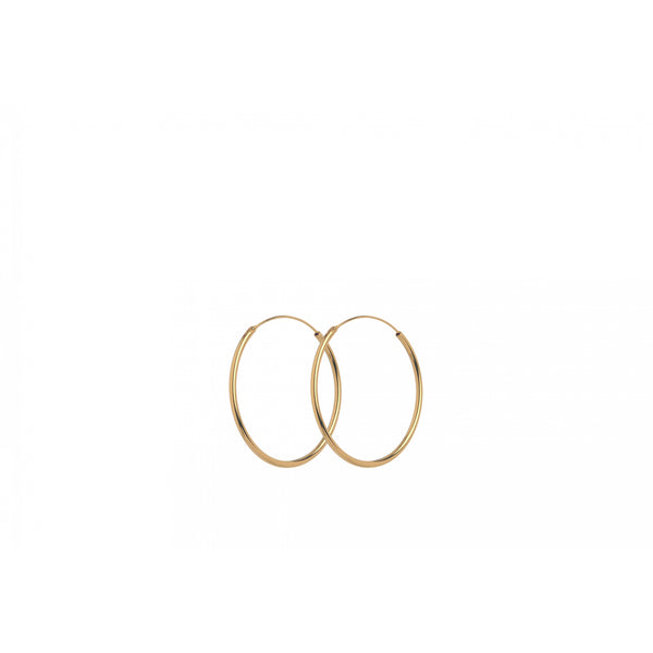 Mini Plain Hoops - Gold Plated