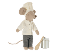 Chef Mouse with Pot and Spoon