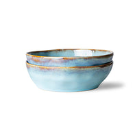 HKliving - 70s Ceramics: Pasta Bowl, Lagune