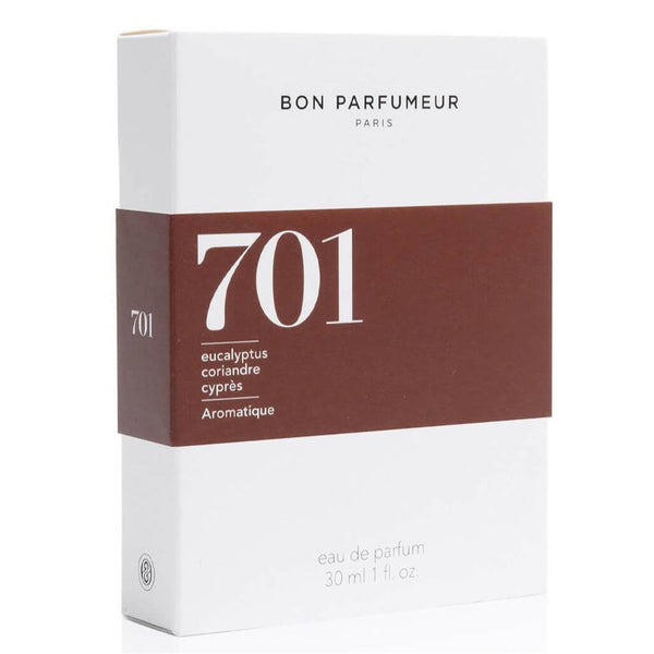 Bon Parfumeur - 701 Eucalyptus, Coriander, Cypress - Eau de Parfum 30ml