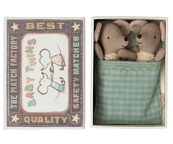 Maileg Mouse Baby Twins In Box