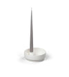 Aery - White Orbital Step Candle Holder in Matte Clay (Large)