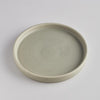 St Eval - Light Grey/Green Candle Plate