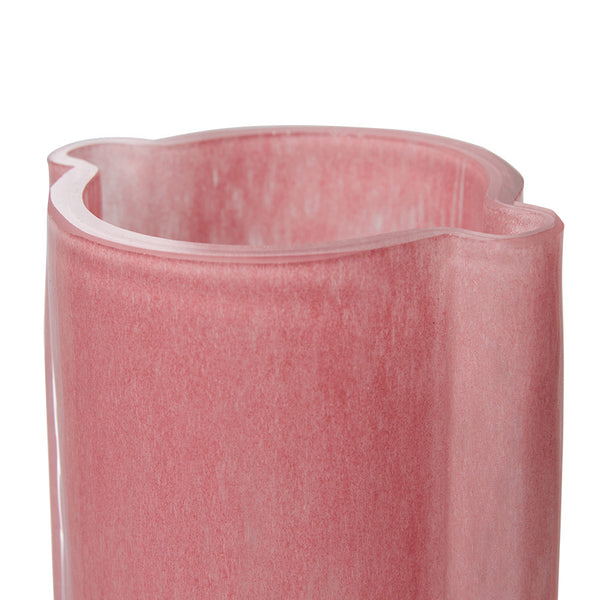 Glass Vase - Flamingo Pink