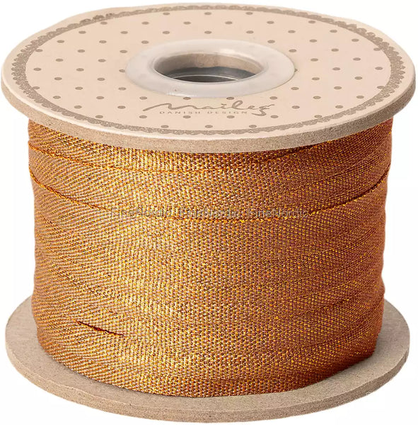 Maileg - Ribbon, 25m - Ocher/Gold