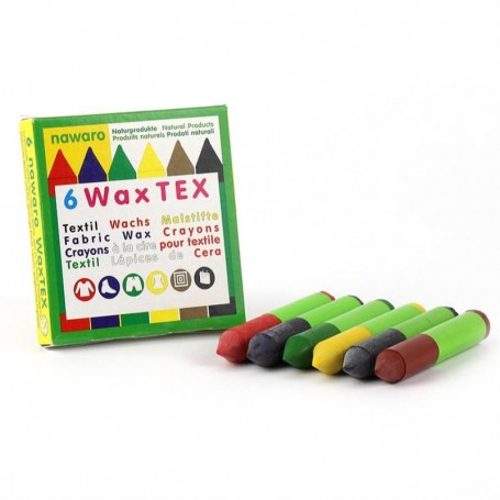 okoNORM - Nawaro Wax Tex, Textile Wax Crayons - 6 pack